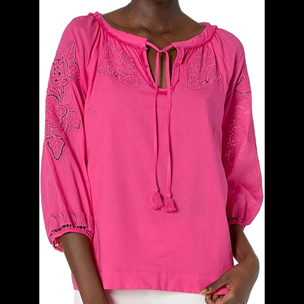 NWT Trina Turk Ojai pink top size M